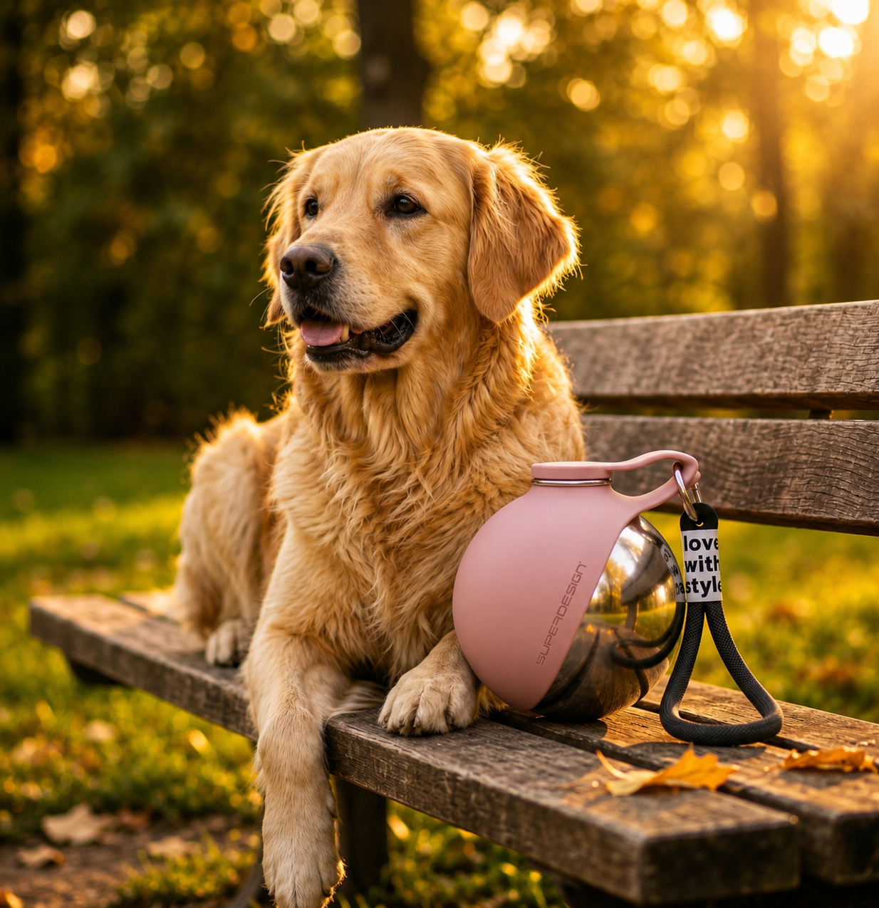 Golden at sunset